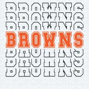 modern with a vintage touch, featuring bold outlines and layered text Browns classic SVG design showing pride and nostalgia for Cricut and Silhouette cutting machines