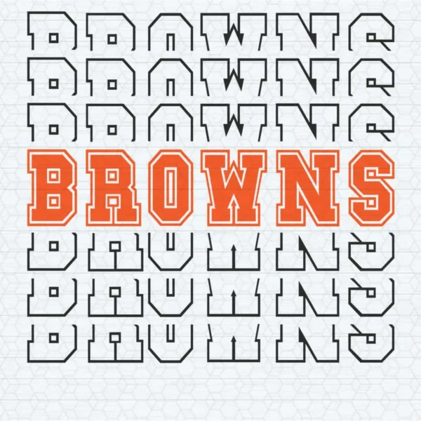 modern with a vintage touch, featuring bold outlines and layered text Browns classic SVG design showing pride and nostalgia for Cricut and Silhouette cutting machines