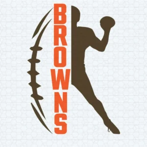 modern with a bold and dynamic feel, reflecting the energy of the game Browns classic SVG design showing pride and resilience for Cricut and Silhouette cutting machines