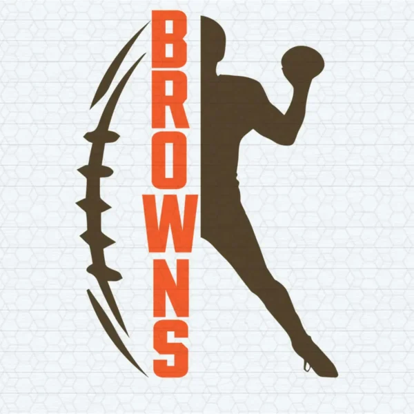 modern with a bold and dynamic feel, reflecting the energy of the game Browns classic SVG design showing pride and resilience for Cricut and Silhouette cutting machines