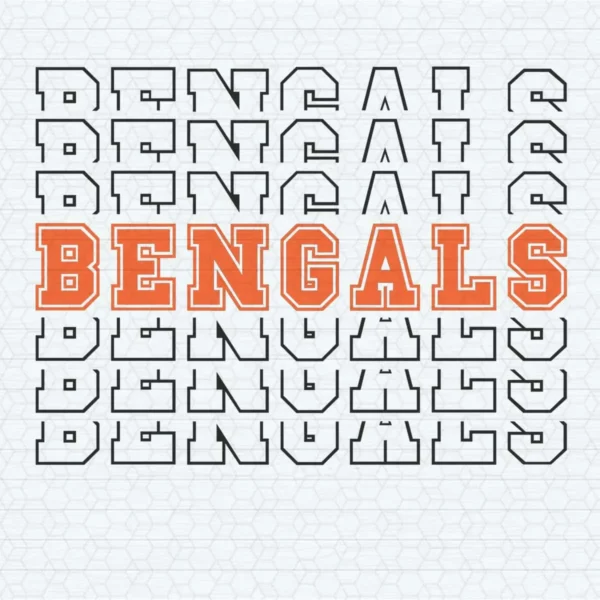 modern and bold with a hint of vintage Bengals vintage SVG design showing excitement for Cricut and Silhouette cutting machines