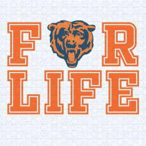 For Life Chicago Bears Head Logo SVG NFL Super Bowl
