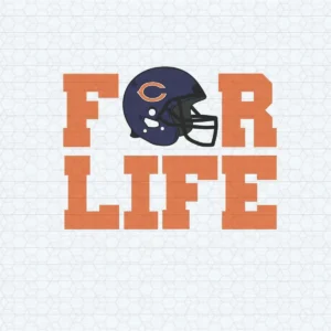 For Life Helmet Chicago Bears SVG Digital Download