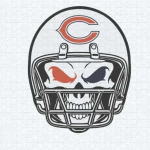 Funny Chicago Bears News Skull Football Team Vector SVG