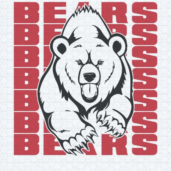 Funny Chicago Bears Text Football Logo NFL Super Bowl SVG