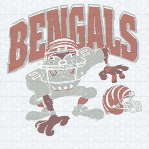 vintage with a bold, aggressive aesthetic Bengals classic SVG design showing excitement and pride for Cricut and Silhouette cutting machines