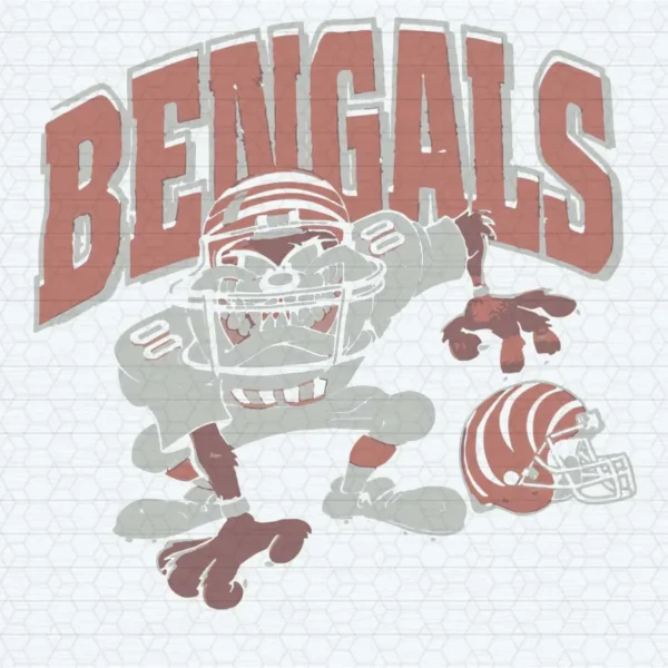 vintage with a bold, aggressive aesthetic Bengals classic SVG design showing excitement and pride for Cricut and Silhouette cutting machines