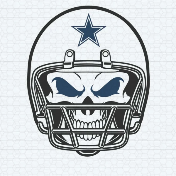 modern with a bold and edgy aesthetic Cowboys helmet SVG design showing pride for Cricut and Silhouette cutting machines
