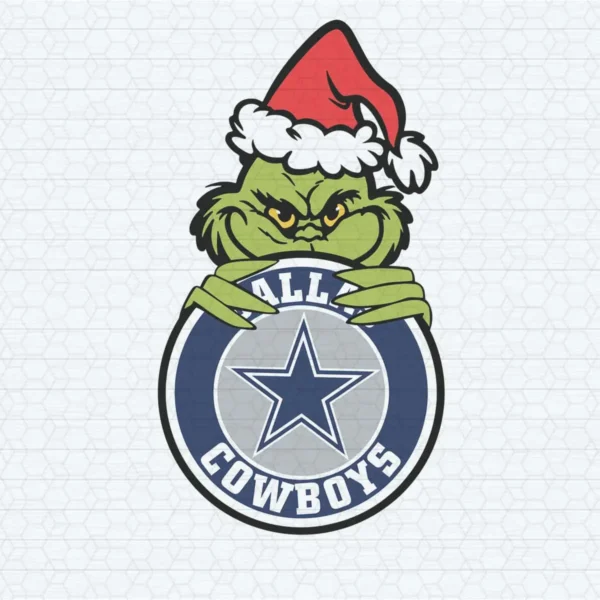 playful and whimsical with a holiday twist Cowboys logo SVG design showing humor and nostalgia for Cricut and Silhouette cutting machines