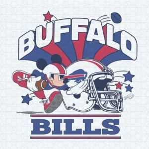 Funny Mickey Mouse Football Buffalo Bills SVG Cricut File