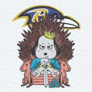 Game Of Thrones Snoopy On Throne Baby Got SVG Baltimore Ravens