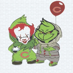 Georgie And Grinch Chicago Bears SVG