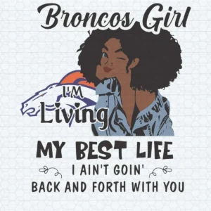 modern with a playful vintage twist Broncos classic SVG design showing excitement and pride for Cricut and Silhouette cutting machines