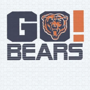 Go Bears Football SVG Cricut Digital Download