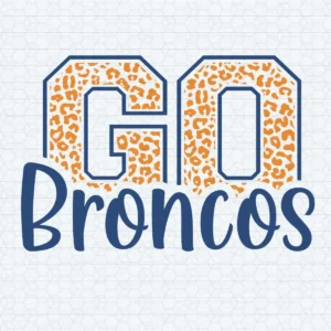 modern with a playful twist Broncos classic SVG design showing excitement for Cricut and Silhouette cutting machines