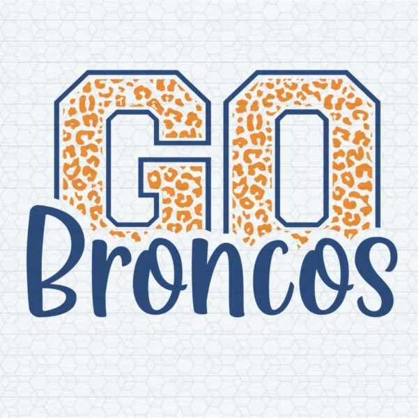 modern with a playful twist Broncos classic SVG design showing excitement for Cricut and Silhouette cutting machines