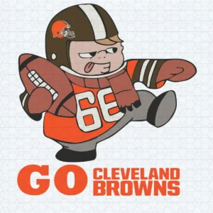 vintage with a playful, cartoonish aesthetic Browns classic SVG design showing nostalgia and pride for Cricut and Silhouette cutting machines