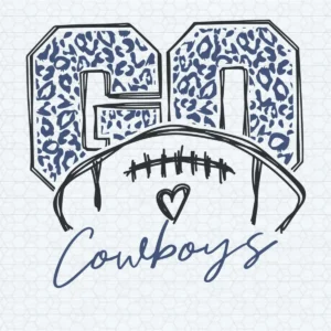 modern with a playful twist, incorporating elements of vintage sports aesthetics Cowboys classic SVG design showing excitement and pride for Cricut and Silhouette cutting machines