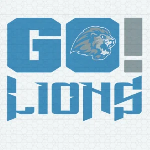 modern and bold with a touch of vintage elements Lions classic SVG design showing excitement and pride for Cricut and Silhouette cutting machines