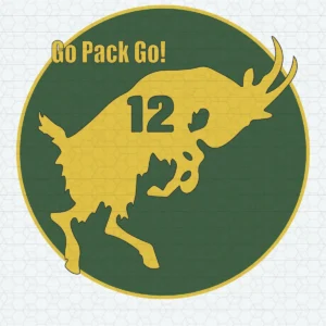 vintage with a bold, dynamic silhouette Packers classic SVG design showing pride for Cricut and Silhouette cutting machines