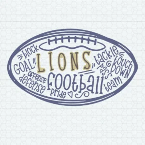 vintage with a playful, hand-drawn aesthetic Lions classic SVG design showing nostalgia and pride for Cricut and Silhouette cutting machines