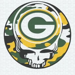 vintage with a bold, edgy twist Packers skull SVG design showing pride and nostalgia for Cricut and Silhouette cutting machines