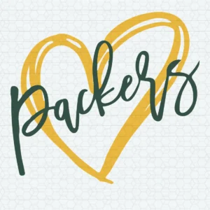 modern with a playful twist Packers logo SVG design showing pride for Cricut and Silhouette cutting machines