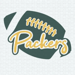 vintage with a modern twist, featuring bold and playful elements Packers logo SVG design showing nostalgia mixed with pride for Cricut and Silhouette cutting machines