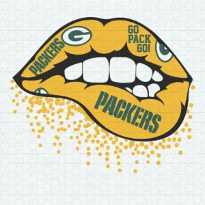 bold and modern with a playful twist Packers classic SVG design showing excitement and pride for Cricut and Silhouette cutting machines