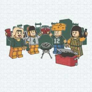 playful and nostalgic, combining elements of vintage and modern aesthetics Packers classic SVG design showing joy and camaraderie for Cricut and Silhouette cutting machines