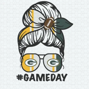 modern with a playful twist, incorporating elements of vintage aesthetics Packers classic SVG design showing excitement and pride for Cricut and Silhouette cutting machines