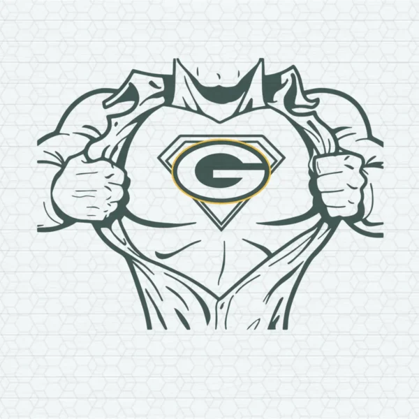 vintage with a bold, muscular aesthetic Packers classic SVG design showing pride for Cricut and Silhouette cutting machines