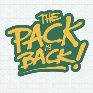 bold and modern with a touch of vintage flair Packers classic SVG design showing excitement and nostalgia for Cricut and Silhouette cutting machines