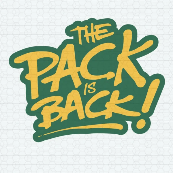 bold and modern with a touch of vintage flair Packers classic SVG design showing excitement and nostalgia for Cricut and Silhouette cutting machines