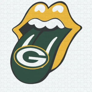 bold and playful, combining elements of vintage rock culture with sports branding Packers classic SVG design showing excitement and nostalgia for Cricut and Silhouette cutting machines