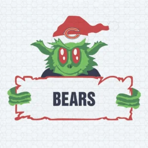 Grinch Chicago Bears SVG Cricut Digital Download