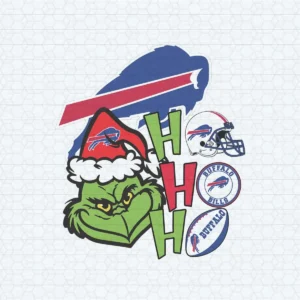 Grinch Ho Ho Ho Buffalo Bills SVG Happy Christmas Day