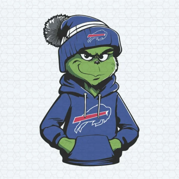 Grinch Wears Buffalo Bills Clothes SVG Digital Download