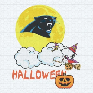 Halloween Snoopy Carolina Panthers SVG Cricut File