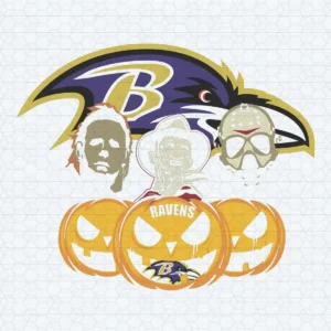 Haunted Baltimore Ravens Halloween Party SVG