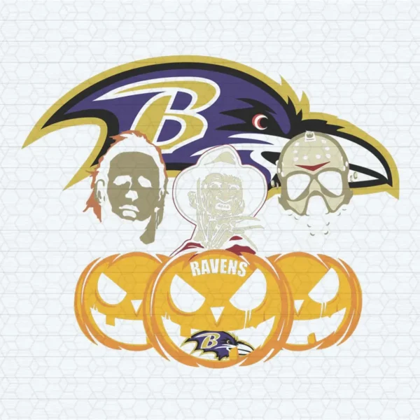 Haunted Baltimore Ravens Halloween Party SVG