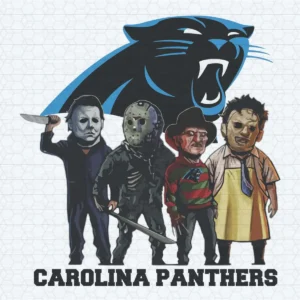 Horror Movie Team Carolina Panthers Football SVG