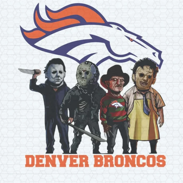 modern with a playful twist, incorporating pop culture elements Broncos classic SVG design showing excitement and nostalgia for Cricut and Silhouette cutting machines