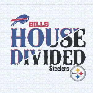 House Divided Buffalo Bills Vs Pittsburgh Steelers SVG