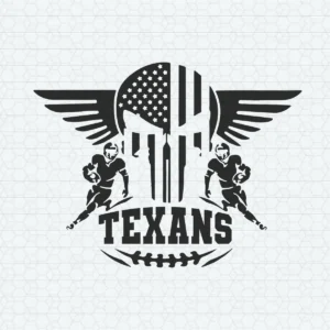 bold and modern with a vintage twist Texans logo SVG design showing pride for Cricut and Silhouette cutting machines