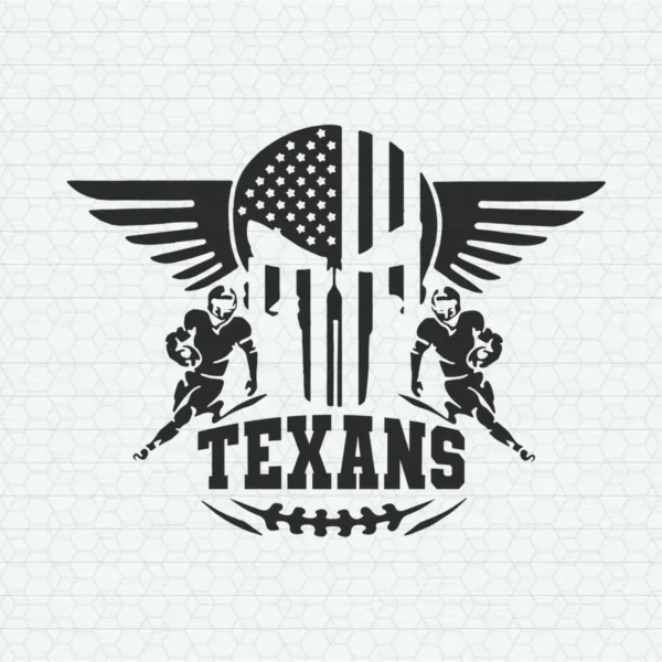bold and modern with a vintage twist Texans logo SVG design showing pride for Cricut and Silhouette cutting machines