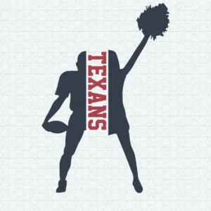 modern and bold with a dynamic silhouette Texans classic SVG design showing pride for Cricut and Silhouette cutting machines