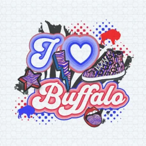 I Love Buffalo Lightning Bolt NFL Super Bowl PNG