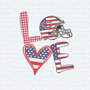 Independence Day Love Chicago Bears SVG