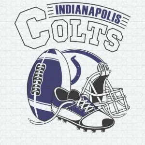 vintage with a modern twist, featuring bold outlines and playful elements Colts helmet SVG design showing nostalgia and pride for Cricut and Silhouette cutting machines